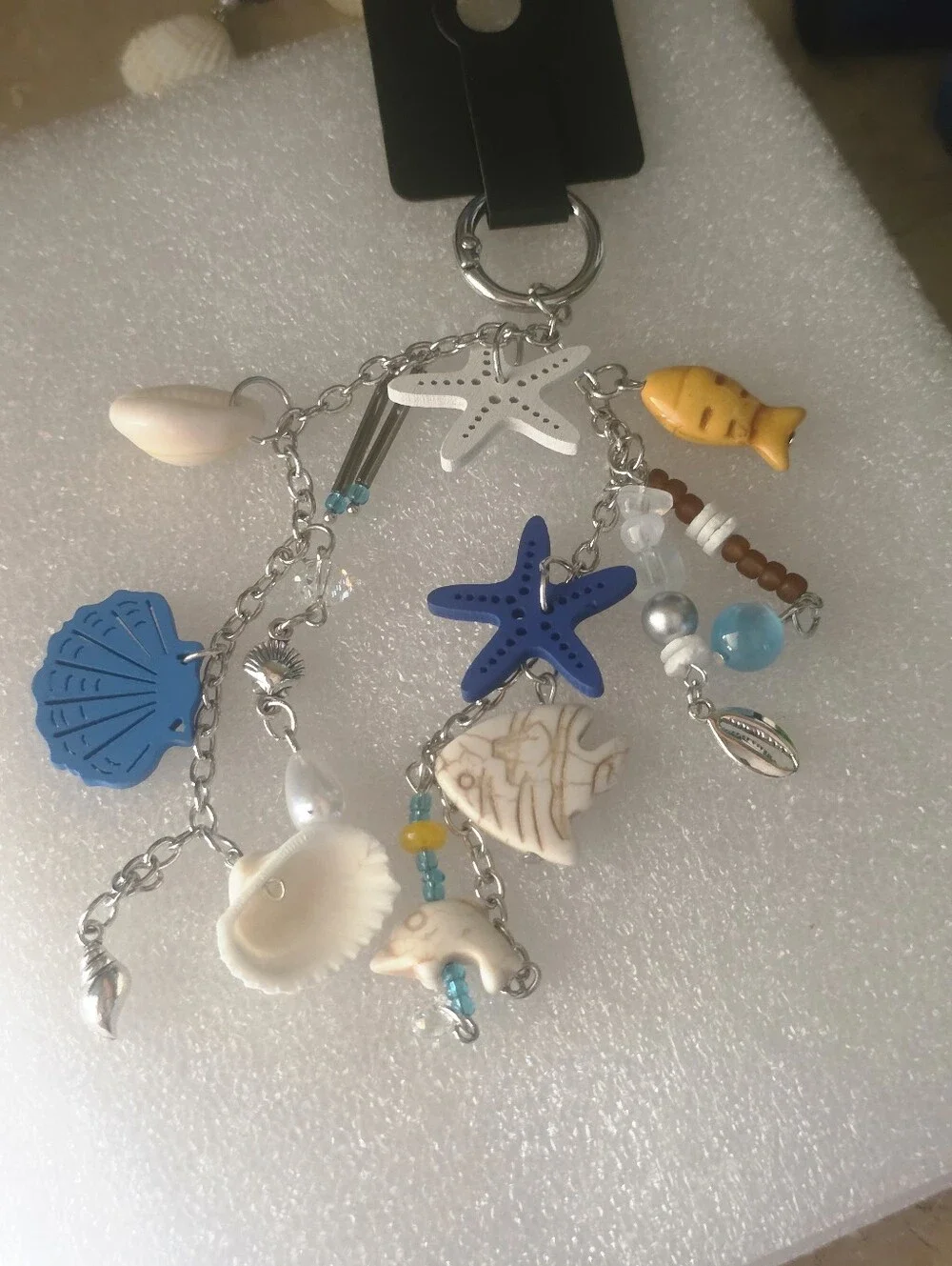 Handmade 3 Piece Set .Matching Key, Bag And Phone Charm.